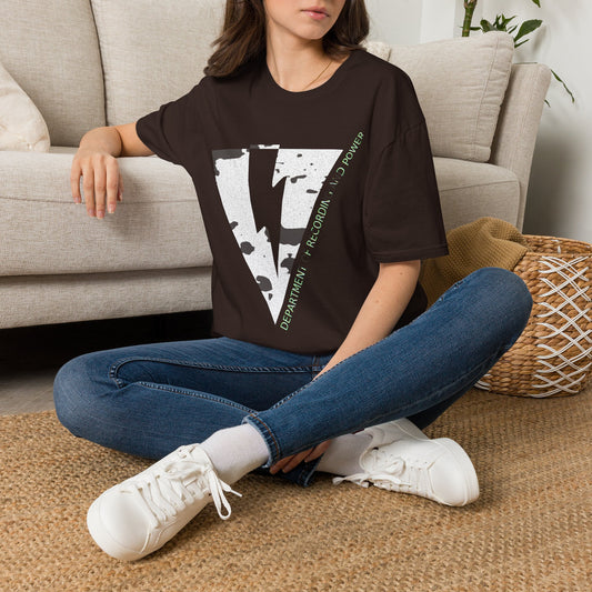 UPSIDE DOWN PYRAMID AND BOLT-DEPARTMENT OF RECORDING AND POWER- Graphic T-Shirt — Bold Logo Tee